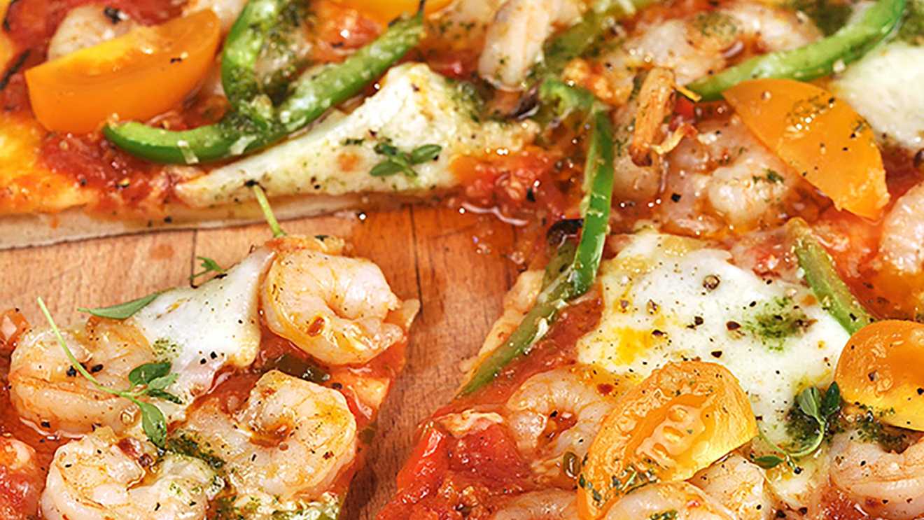 pizza med vannameiräka