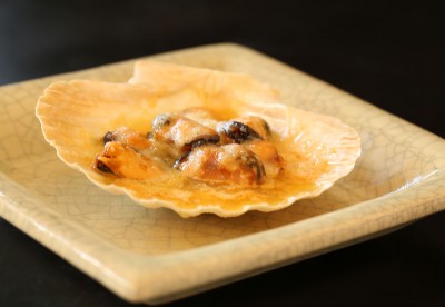 mussla gratinerad