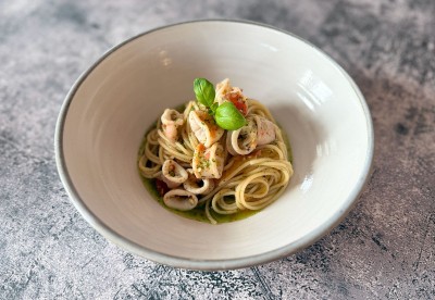 bläckfisk pasta