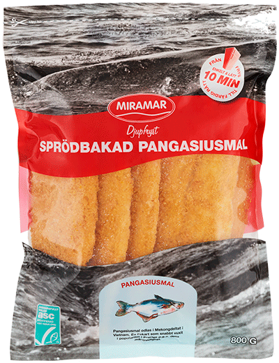 Pangasiusmal sprödbakad, ASC