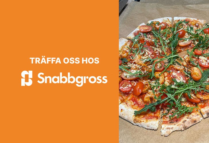 Räkpizza vid demo